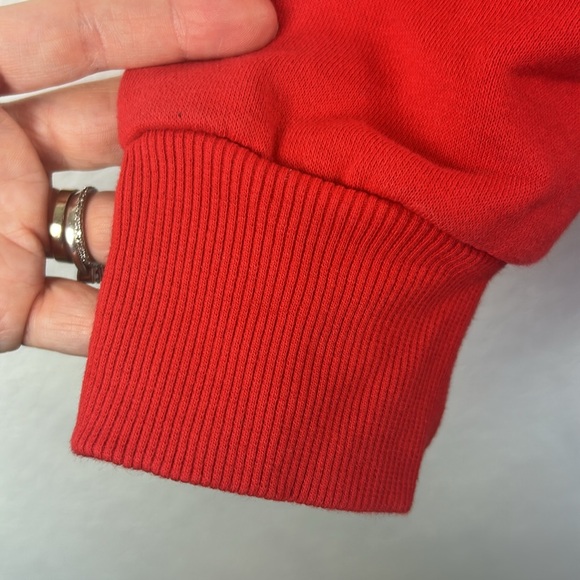 Perfect Vintage Y2K Nets Nike hoodie red embroidered sweatshirt large - Picture 5 of 7